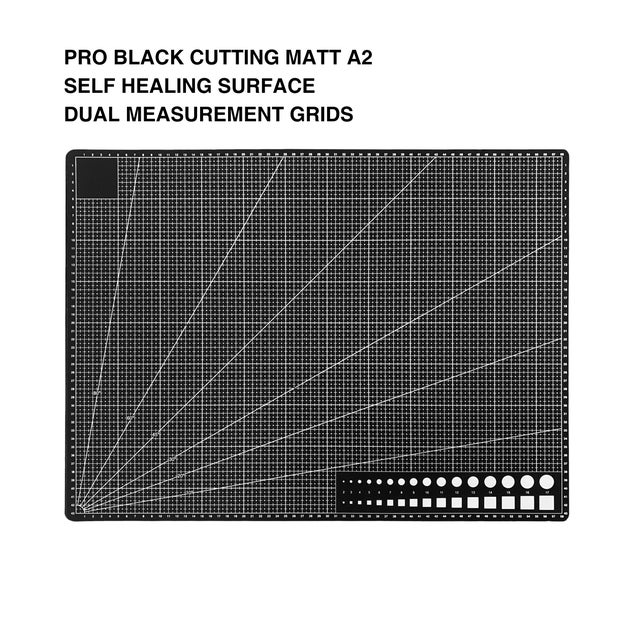 A2 Cutting Mat PRO Black Self Healing Surface Dual Grids Edition - MX-CMPA2  OLFA