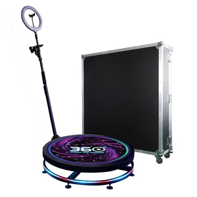  ZXAHZ 360 Photo Booth Rotating Machine Photobooth 360 Camera  Video Photo Booth for Events Parties Platform 360° Surround Shooting Rotary  Table (Size : 68cm/2.23ft) : Electronics