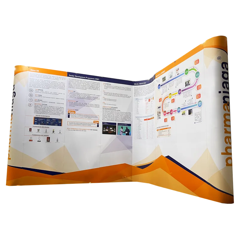 L Shaped Pop Up Magnet Display Straight - MX- PUSLF 6x3