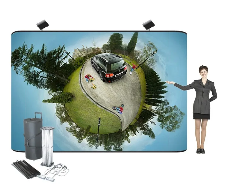 Pop Up Display Straight Magnet Backdrop 12ft x 7ft - MX- PUSLF 4x3 Panels