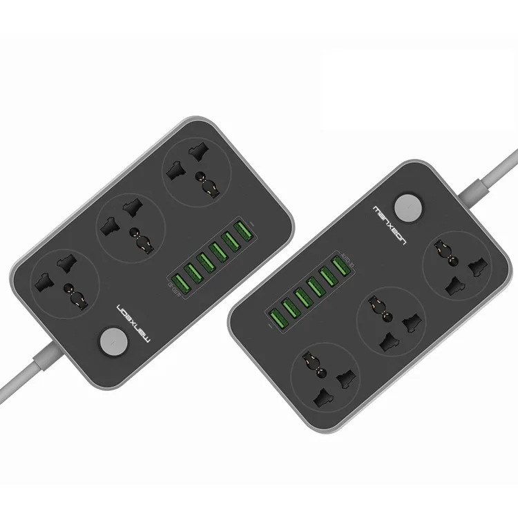 Certified Power Socket with 3AC + 6USB Charger Adapter for Event and Home Usage