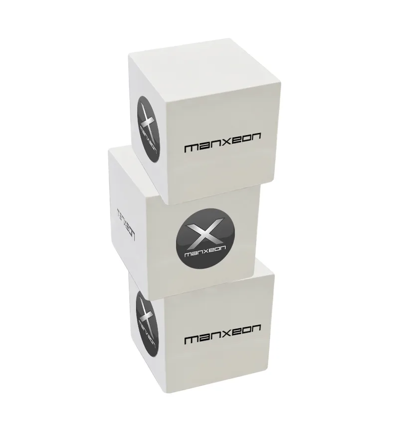 Cube Pedestal Display White Edition Set of 3 - MX-PTW243