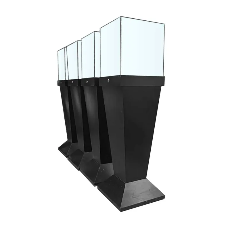 Glass Cube Pedestal Display Black Edition - RENT ONLY - MX-CPTWR